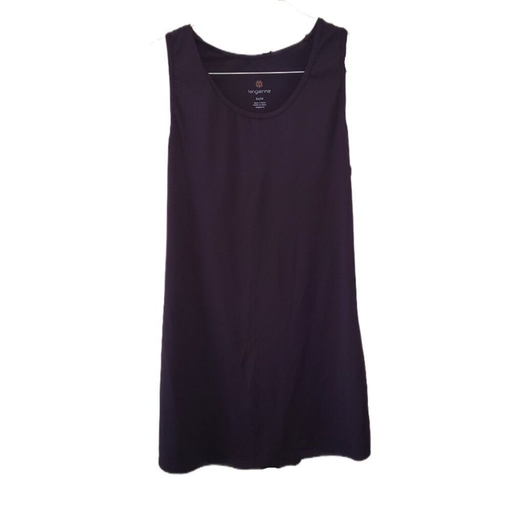Tangerine  Dark Brown Activewear Lightweight Tank Top